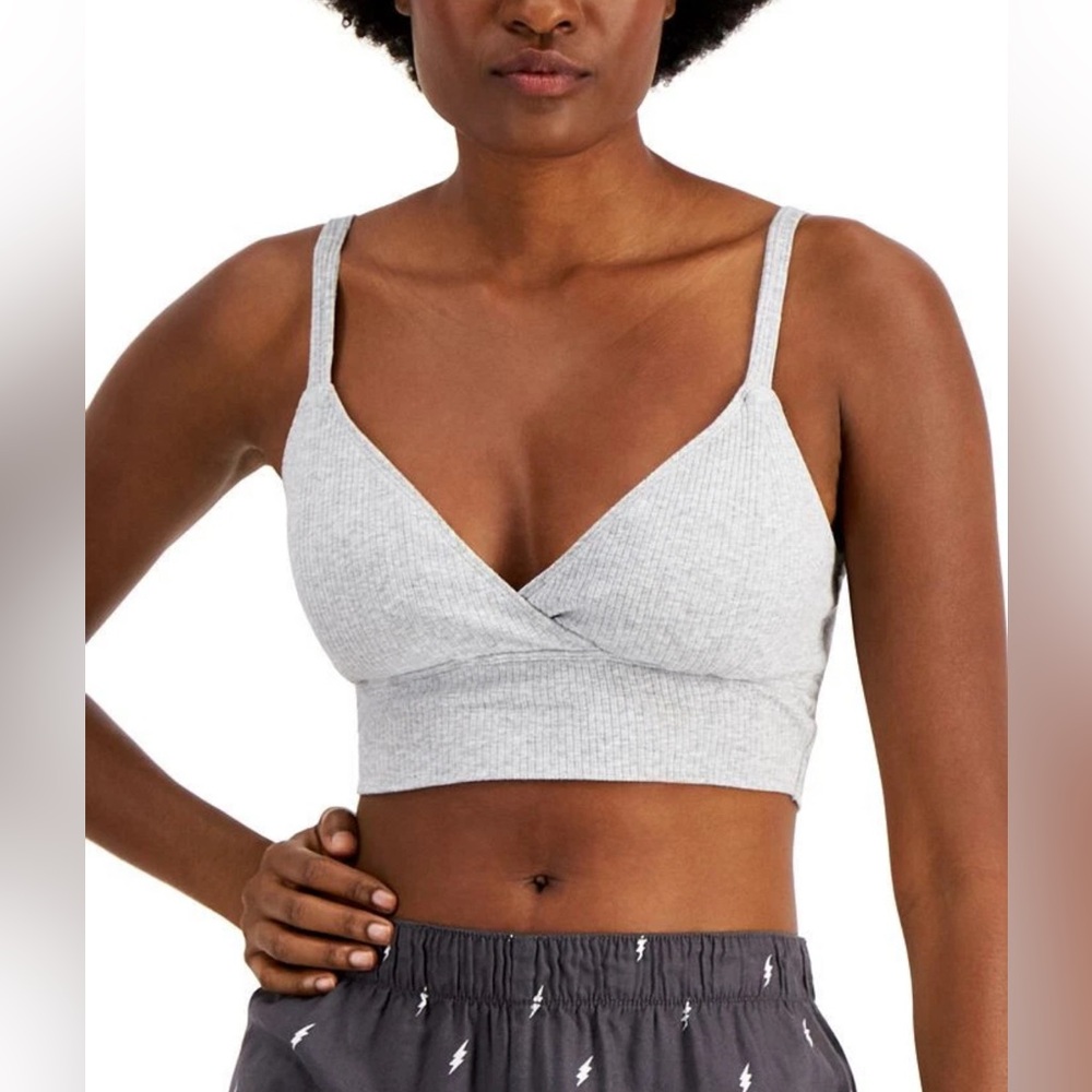 Gray Women's Jenni Intimates Ribbed Bralette